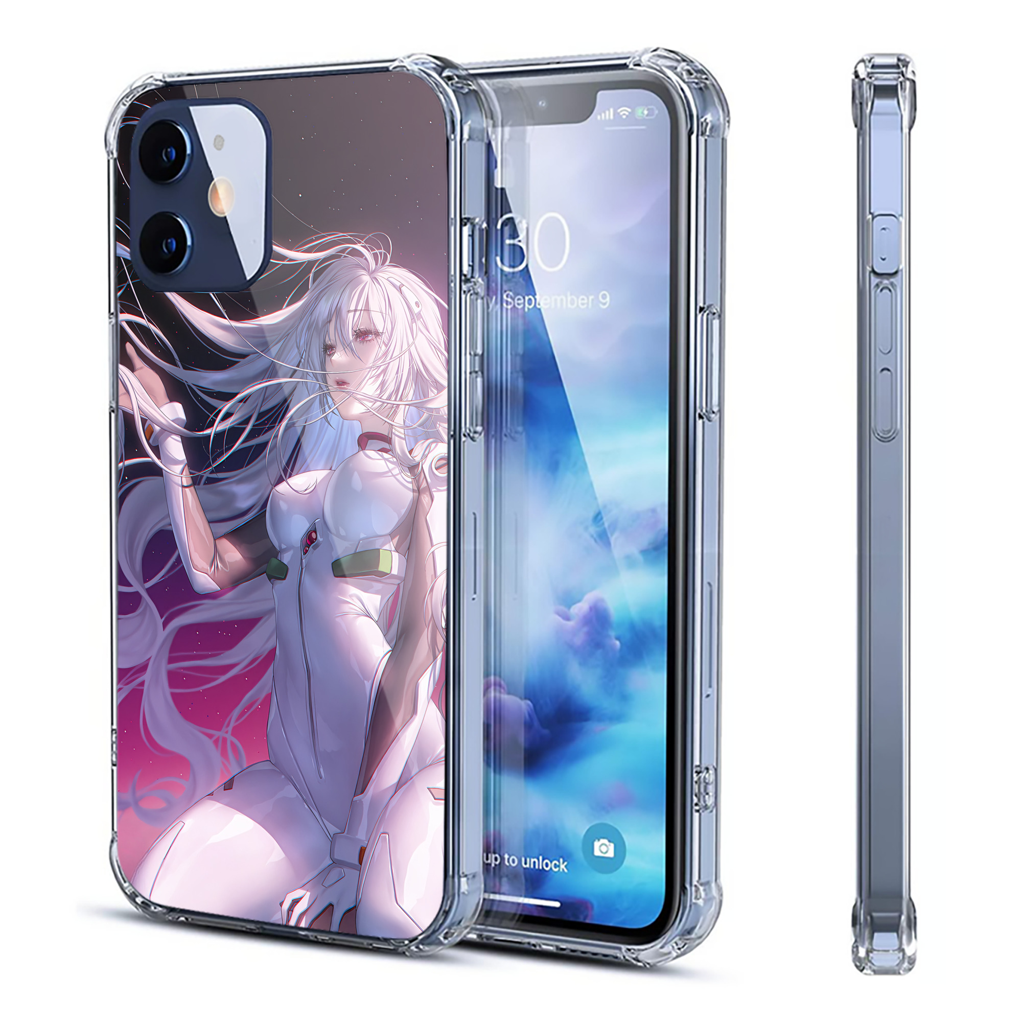 （画像用） EVA 新世紀エヴァンゲリオン 【iPhone 12シリーズ対応】透明スマホケース（クリアソフトケース）